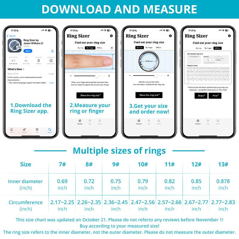 COLMI R10 Smart Ring 5 ATM Waterproof for Women Couple