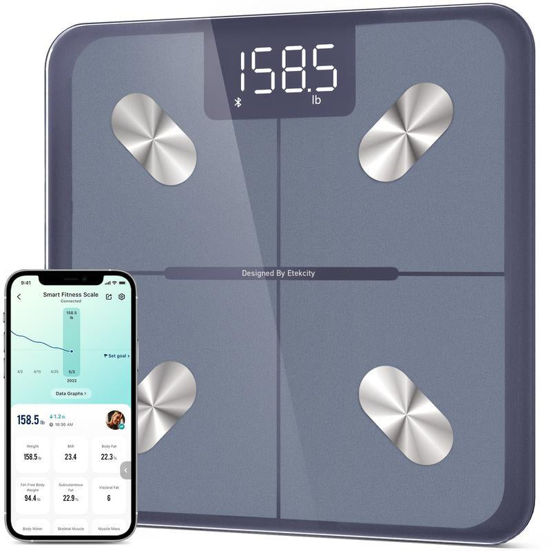 Etekcity Smart Body Fat Scale with BMI, Body Fat, Muscle Mass, Accurate Bluetooth Home User Health Equipment, Tiktokshopholidayhaul Deal - Smartscale