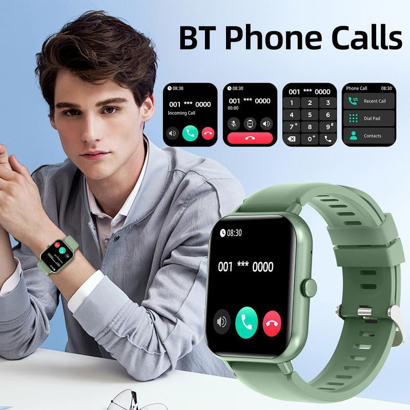 1.83" Touch Screen Smart Watch, Digital Fitness Watches with Call Function & 100+ Sports Modes, Multifunctional Electronic Fitness Watch, Smartwatch Watch, Wearable, Waterproof Smartwatch, Custom Wristwatch