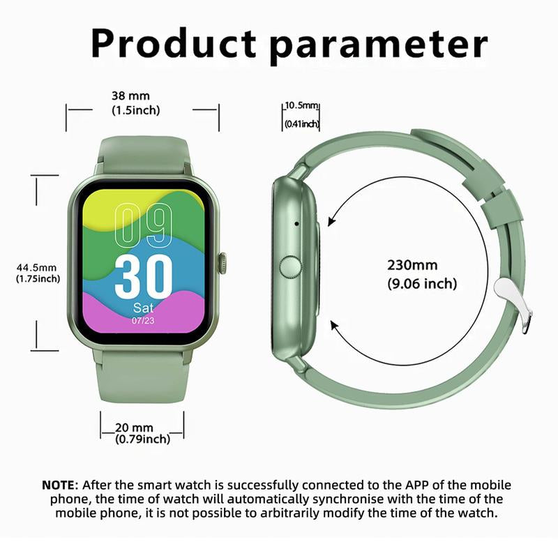 1.83" Touch Screen Smart Watch, Digital Fitness Watches with Call Function & 100+ Sports Modes, Multifunctional Electronic Fitness Watch, Smartwatch Watch, Wearable, Waterproof Smartwatch, Custom Wristwatch