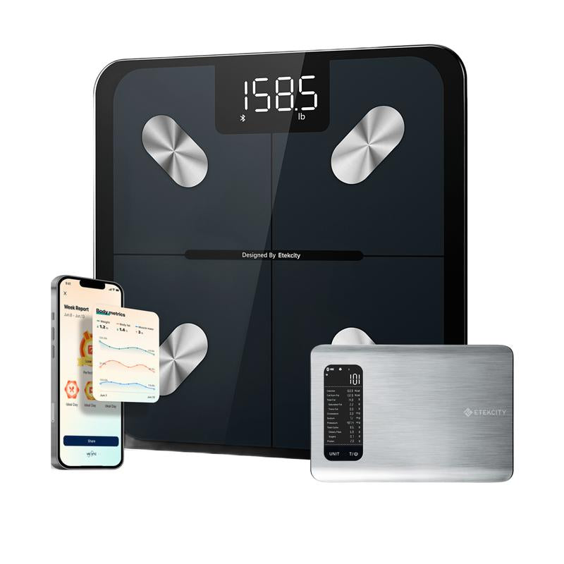 Etekcity Smart Body Fat Scale with BMI, Body Fat, Muscle Mass, Accurate Bluetooth Home User Health Equipment, Tiktokshopholidayhaul Deal - Smartscale
