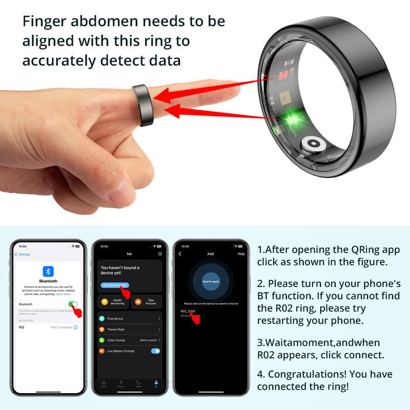 COLMI R10 Smart Ring 5 ATM Waterproof for Women Couple